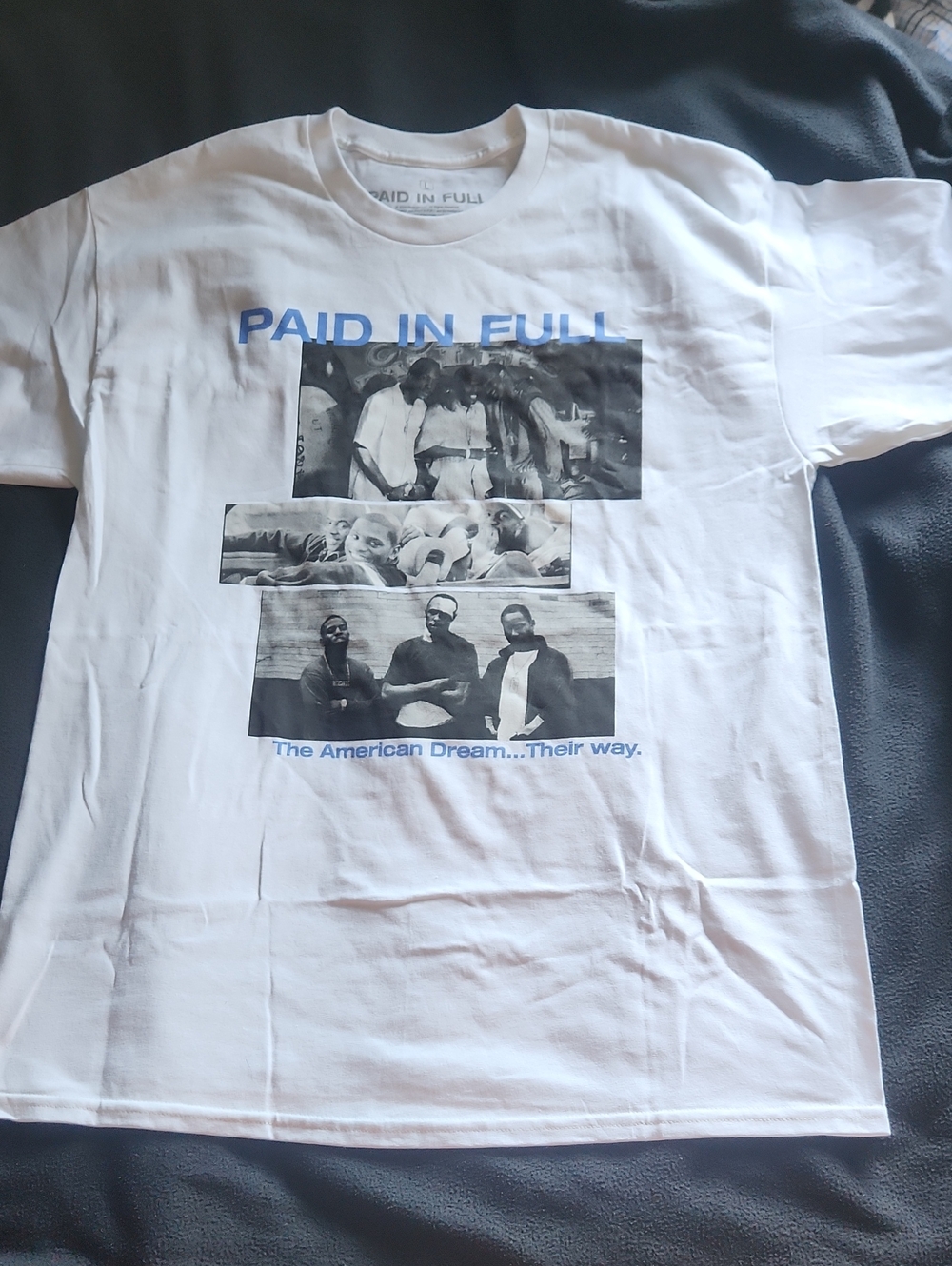 Paid In Full Graphic White Crewneck T-Shirt